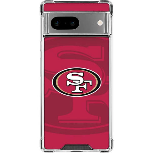 NFL San Francisco 49ers Double Vision Google Pixel 8 Clear Case